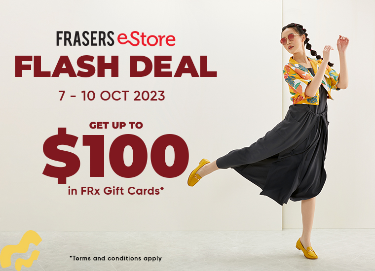 Score up to $100 at the SUPER Frasers eStore Flash Deal!